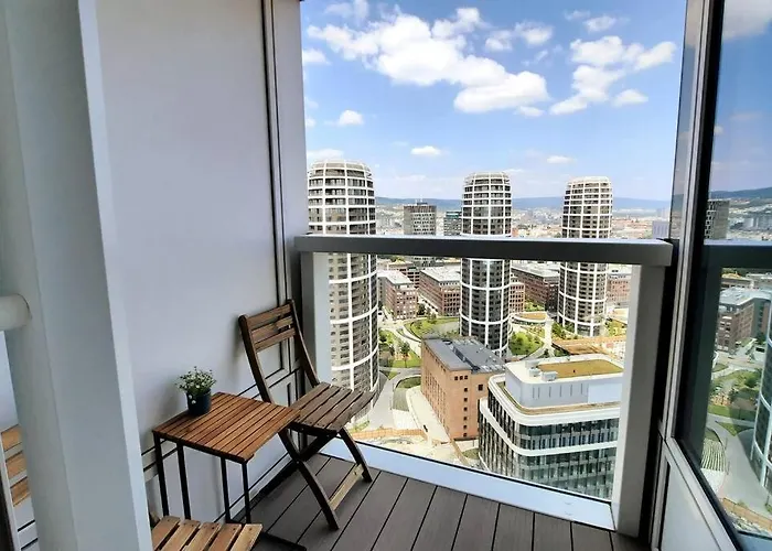 View From 27th Floor, Free Parking, Keyless * Bratislava